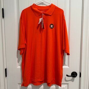 Antigua Polo Shirt Houston Astros XXL Orange NWT